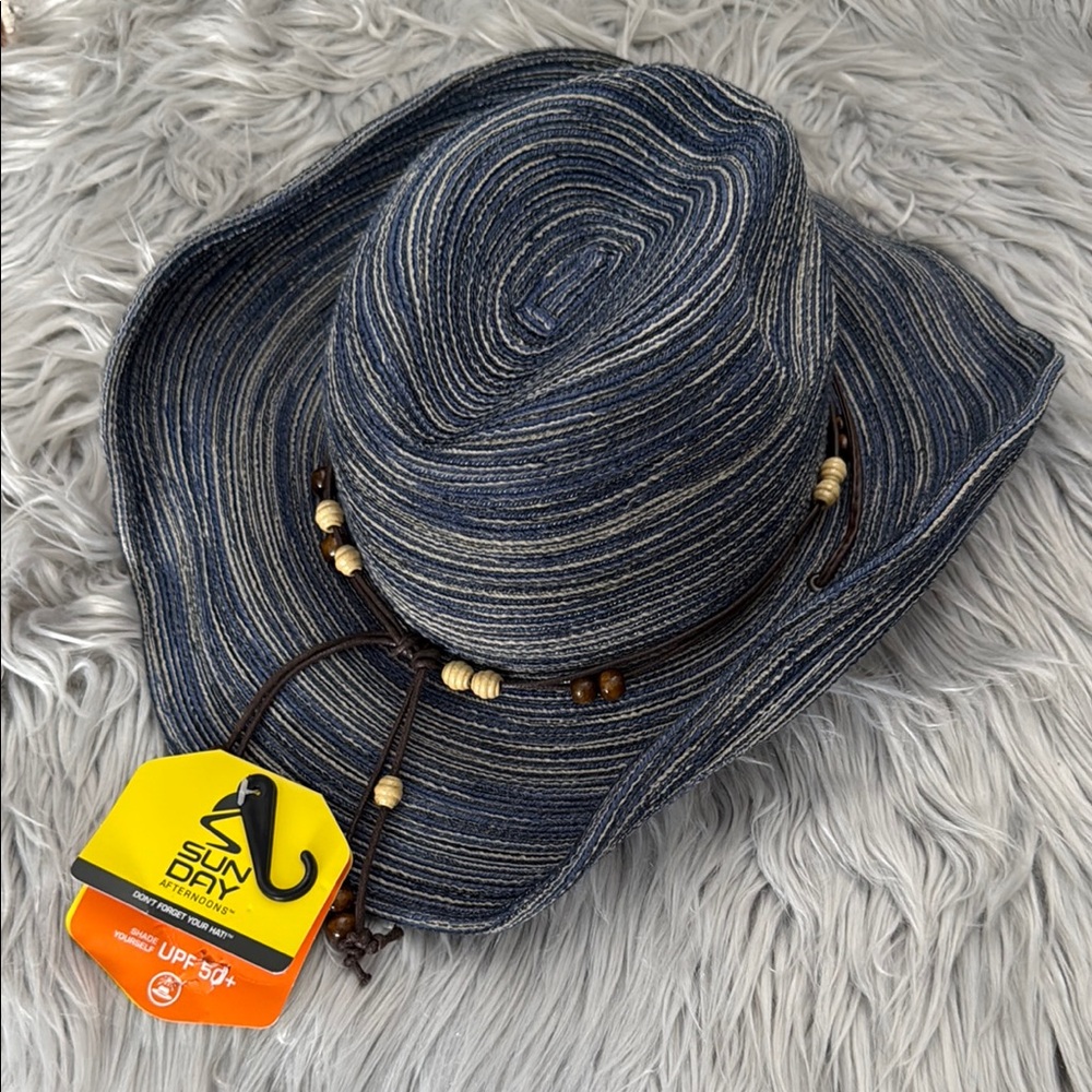 Sun Day Sunset Hat Denim UPF50+ Medium NWT - Picture 15 of 16